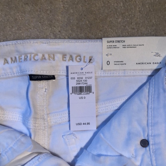 NEVER WORN: White American Eagle Mini Skirt - Picture 3 of 3